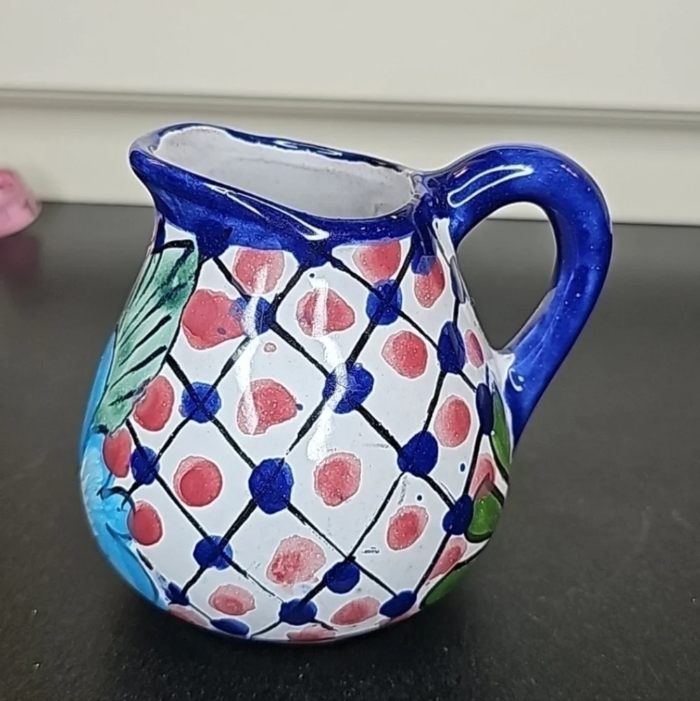 Handmade Pottery Made In Mexico Milk Pitcher - OS